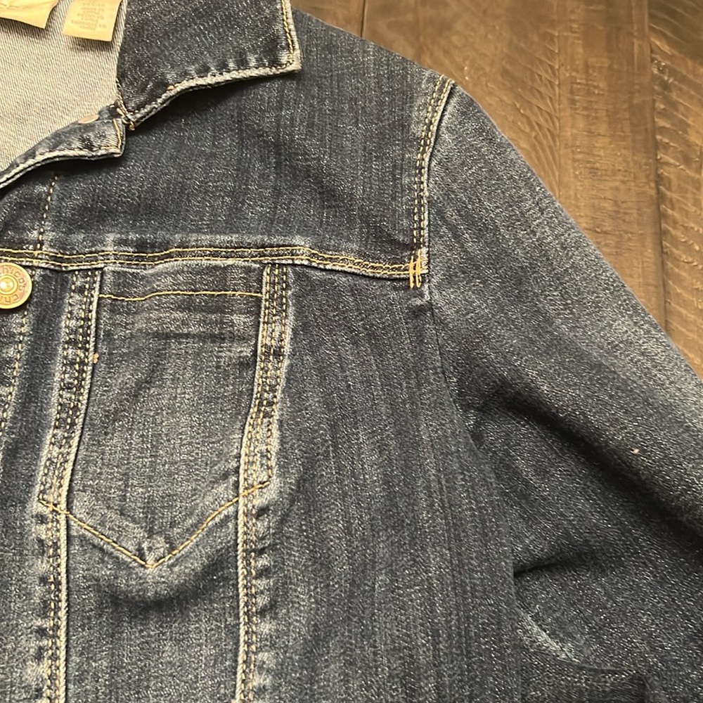 CHICO'S JEAN Jacket Petite Small (1) - Picture 3 of 9